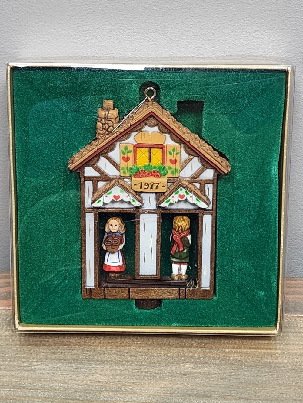 Hallmark Tree Trimmer Collection Ornament 1977 Twirl About Weather House Spinner